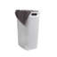  Panier à linge mince 60 L, panier à linge, couvercle, style osier, plastique-73408769