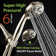 High Pressure 6-Setting 3.5" Chrome Face Handheld Shower with Hose for the Ultimate Shower Experience!