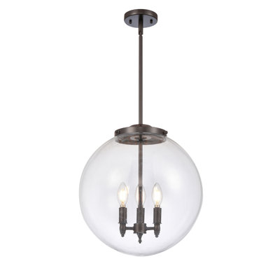 Luminaire suspendu sphère 3 lumières Frederick