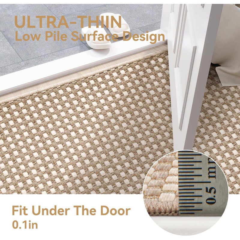 Tapis de couloir de cuisine lavable et doux antidérapant, Tapis de couloir 2 pi x 8 pi