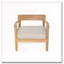 Fauteuil de patio extérieur en bois d'acacia