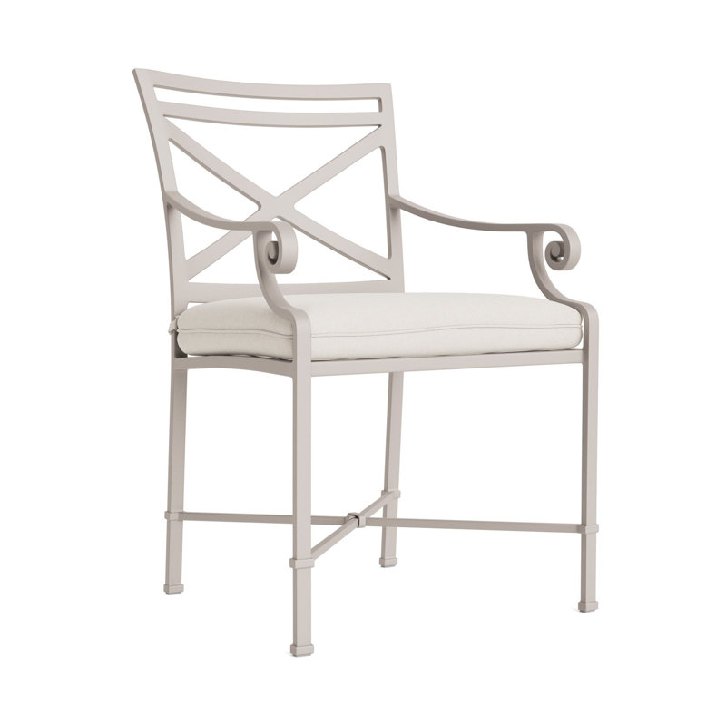 Venetian Outdoor Lounge Chair, Fusion Natural, Dove Smooth