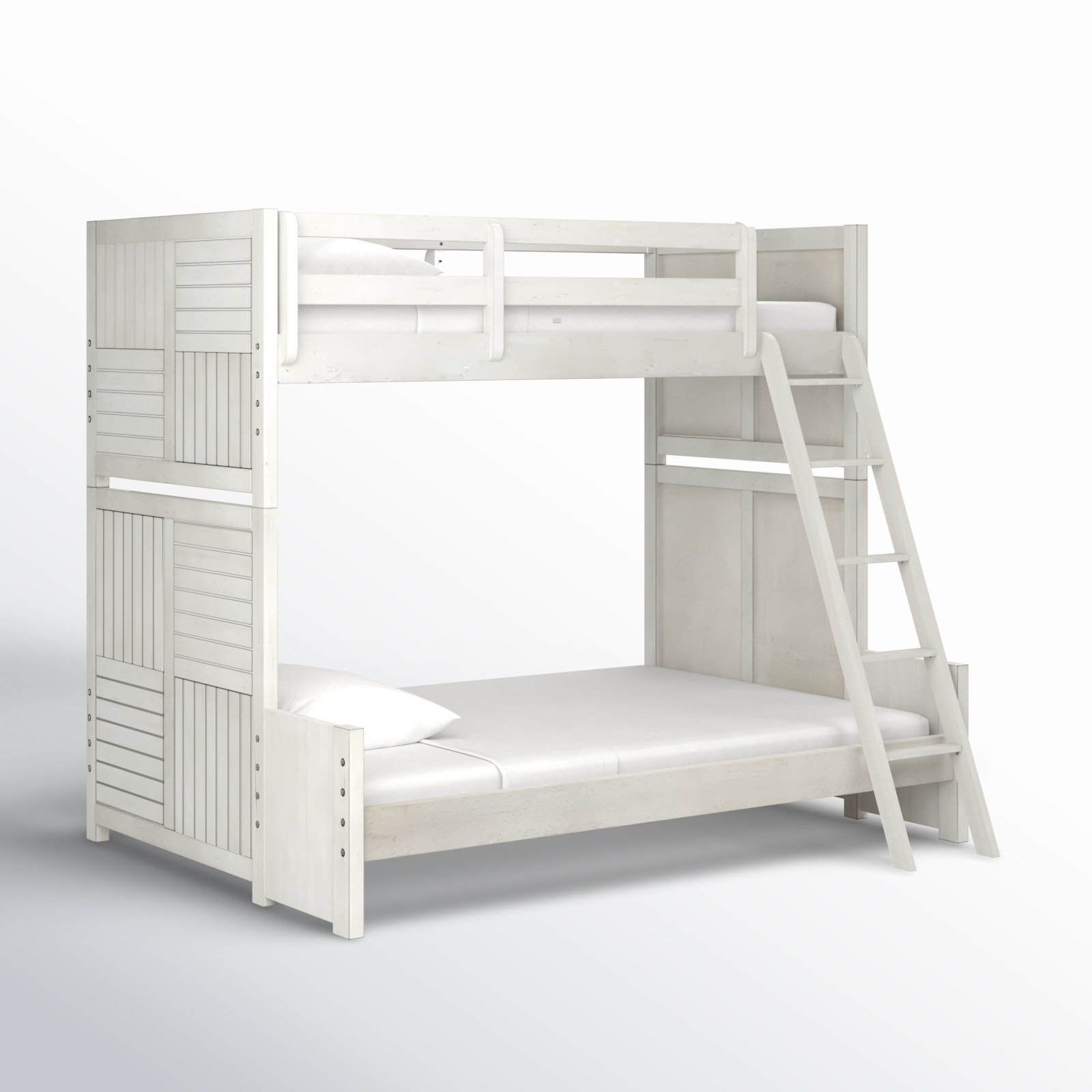 Halley Twin over Full Solid Wood Standard Bunk Bed, White