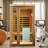Deluxe Low-EMF 2-Person Far-Infrared Red Cedar Indoor Sauna Room