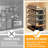 Pull Out Spice Rack Organizer with 20 Jars, Heavy Duty Slide Out Cabinet Organizer, 801 Labels & Chalk Marker-1084580297