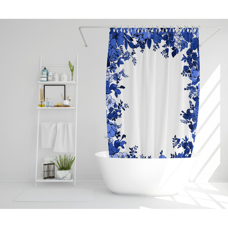 Lenhardt Polyester Shower Curtain, 168cm H x 168cm W
