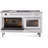 ILVE Professional Plus II 60 Inch Dual Fuel Range, 7 Sealed Burners, Griddle, French Top (Glass Door)-98168245-98168250
