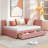 Upholstered Daybed With 2 Storage Drawers-745435111-741380337