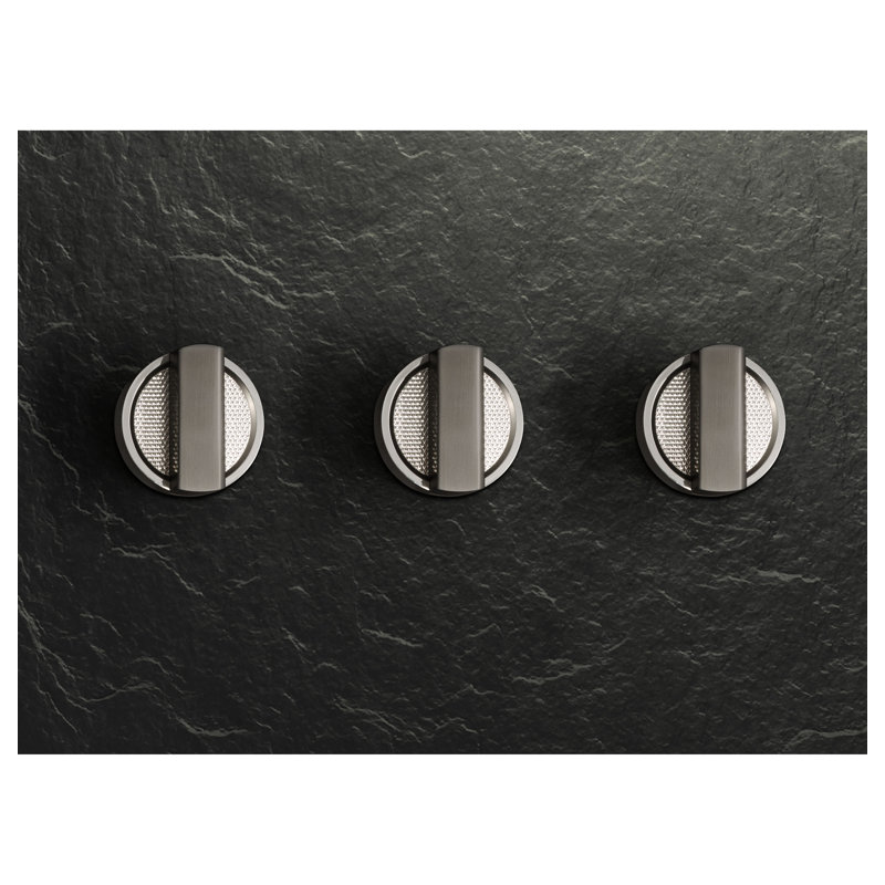 Monogram 36" Designer Collection Titanium Knobs for Pro Range