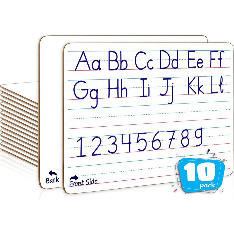 Scribbledo, paquet de 10, tableau blanc double face 