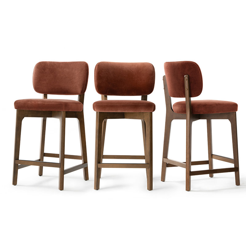Tabouret de bar 25,5 po, Rouge