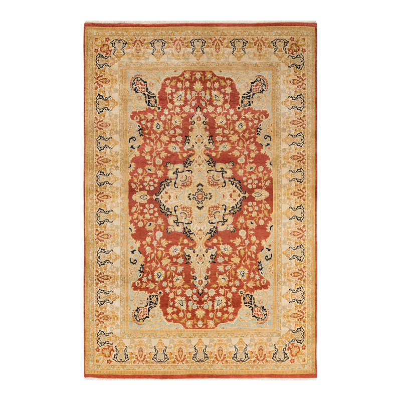 Classic One-of-a-Kind 5' 10" x 9' 0" Hand Knotted Area Rug