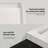 OVE Decors 38" x 32" Rectangle Shower Base Pan, White Acrylic, Center Drain, Reversible Design