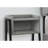 Grey Laminate Accent Table With Metal Legs For Bedroom Chic 2 Rectangular Adjustable