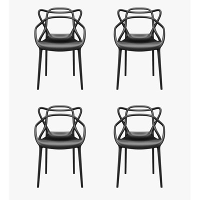 Shuaib Premium All-Weather Wicker Outdoor Dining Armchair