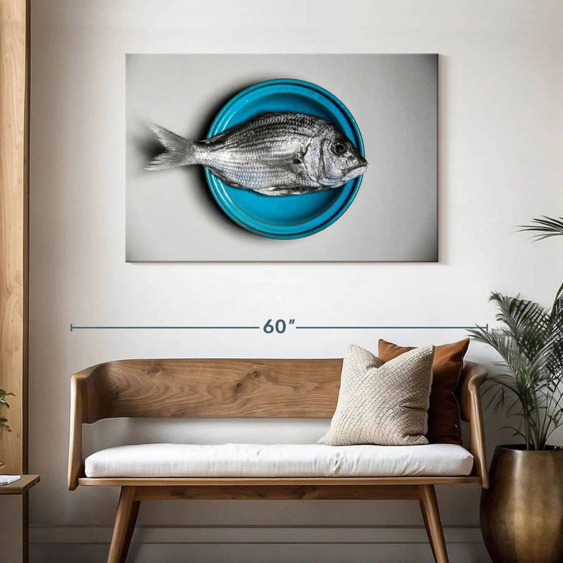 Yarlin Plate Of Fish, 30" H x 45" W