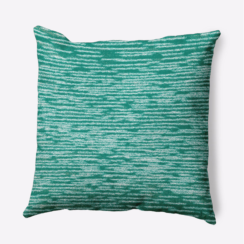 Housse et insert de coussin carré en tricot Marled, Vert, H 20 po x l 20 po, Oui