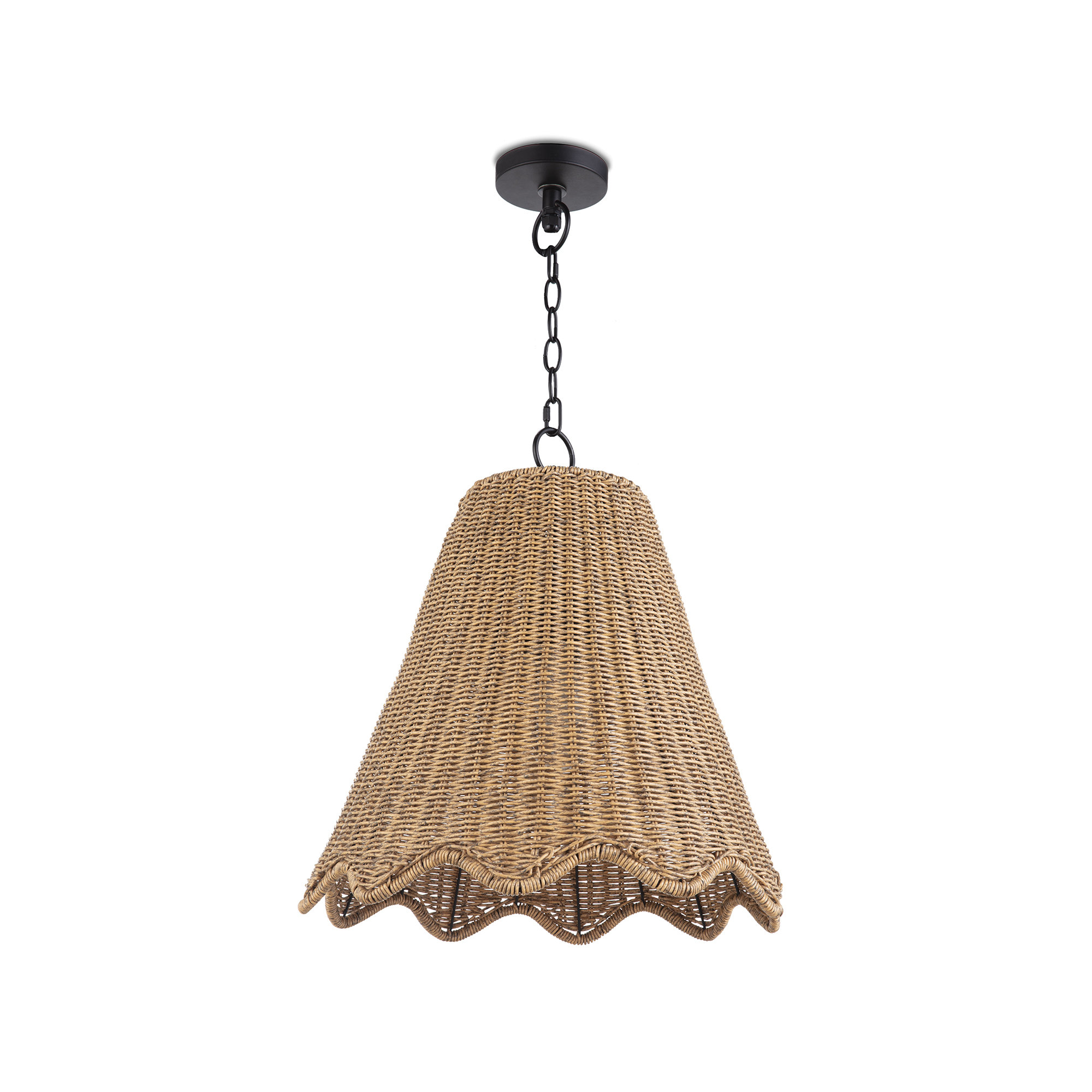 Summer Pendant Large (Weathered Natural), 26.5" H x 20" W x 20" D