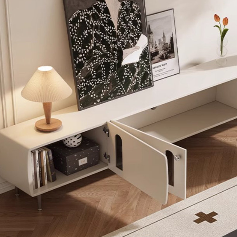 Meuble télé moderne de style crème pour salon