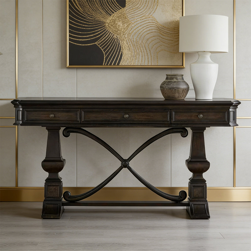 Console américaine, H 33,46 po x l 66,93 po x P 16,93 po