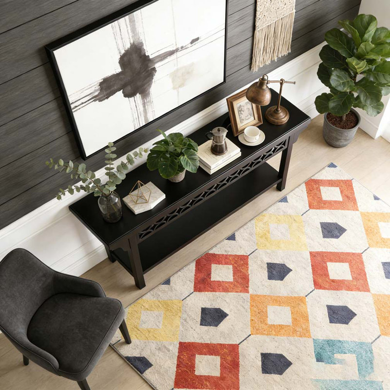 Table basse avec rangement Farmhouse, Noir