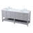 Krish 72'' Double Bathroom Vanity with Engineered Marble Top-1055073961