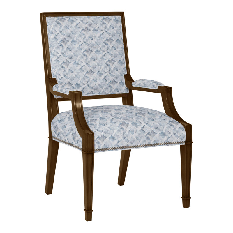 Michael Weiss Leighton Arm Chair, Havana, Navada Snow, Yes