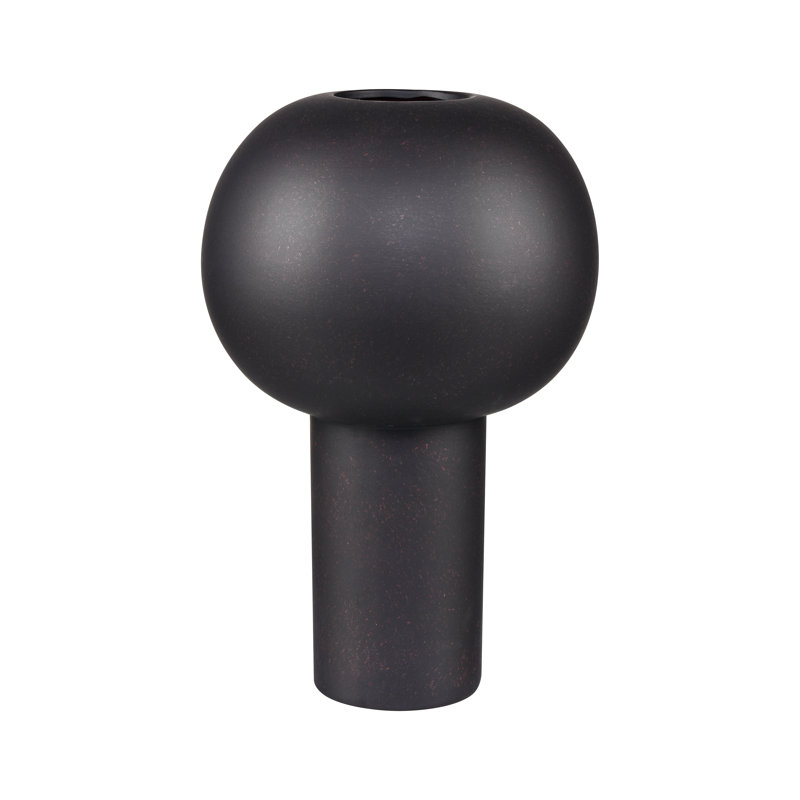 Vase Hawking - grand noir, Noir, Couleur unie