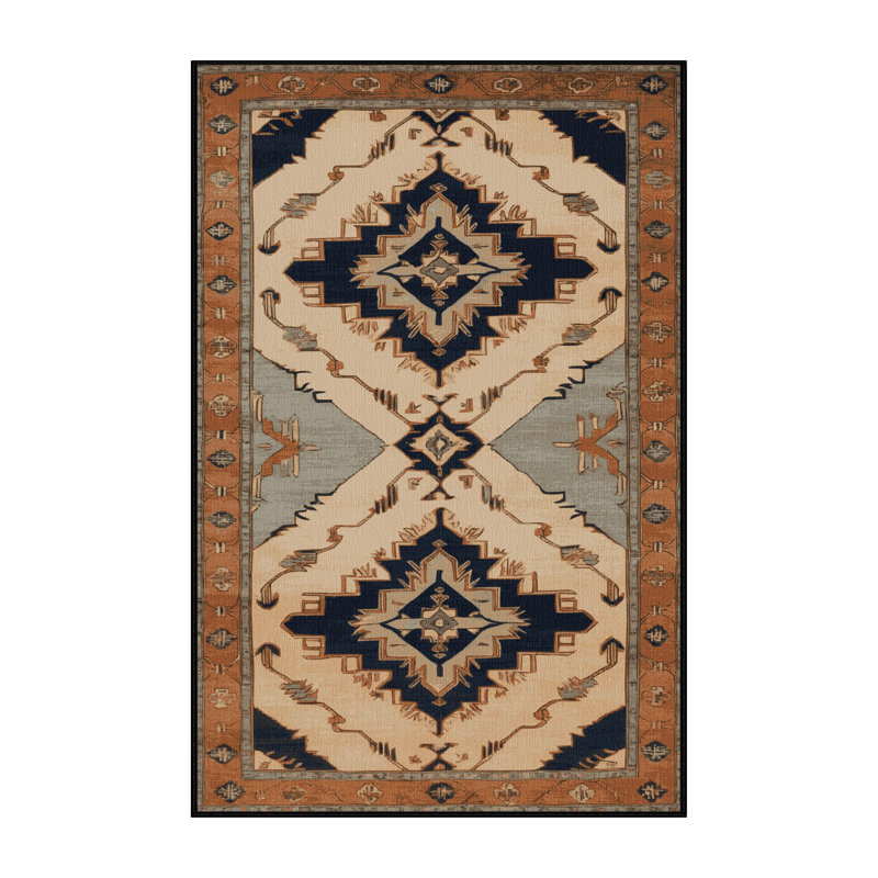 Tapis brun lavable à la machine, Rectangulaire 8 pi x 10 pi
