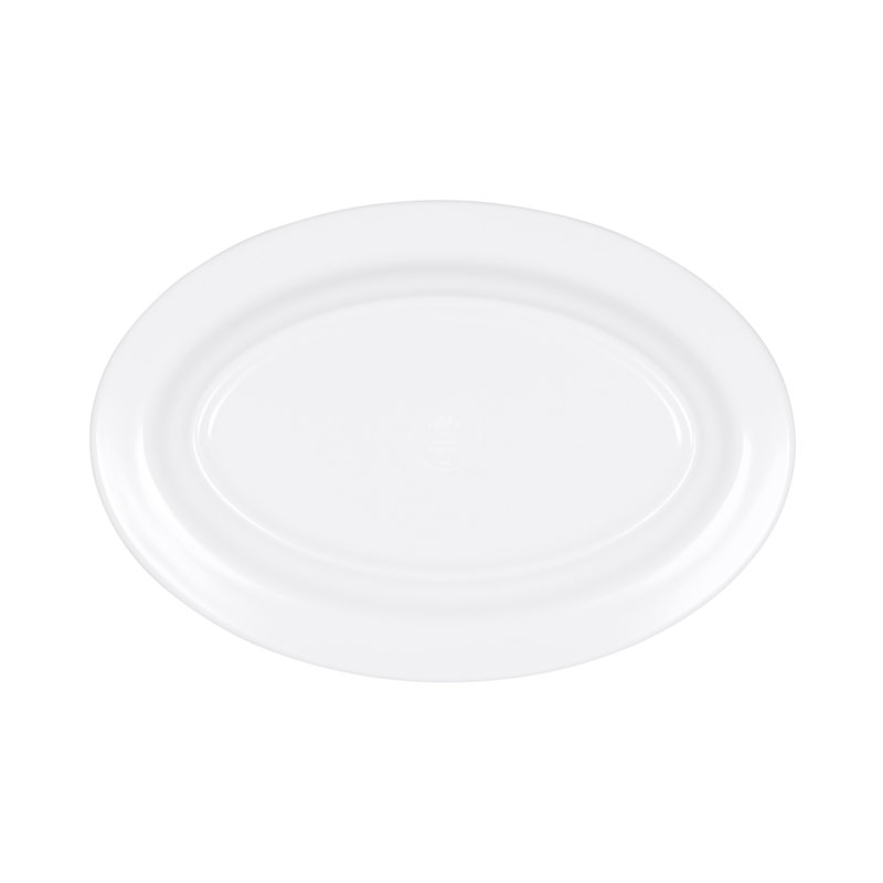 Elite Global Solutions Platter, White, 0.75" H x 12.75" W x 8.75" D