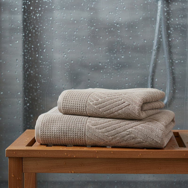 Charlbury Turkish Cotton Bath Sheet Towel Set, Denim
