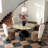 Aurelia Amber Gold Marble Round Dining Table