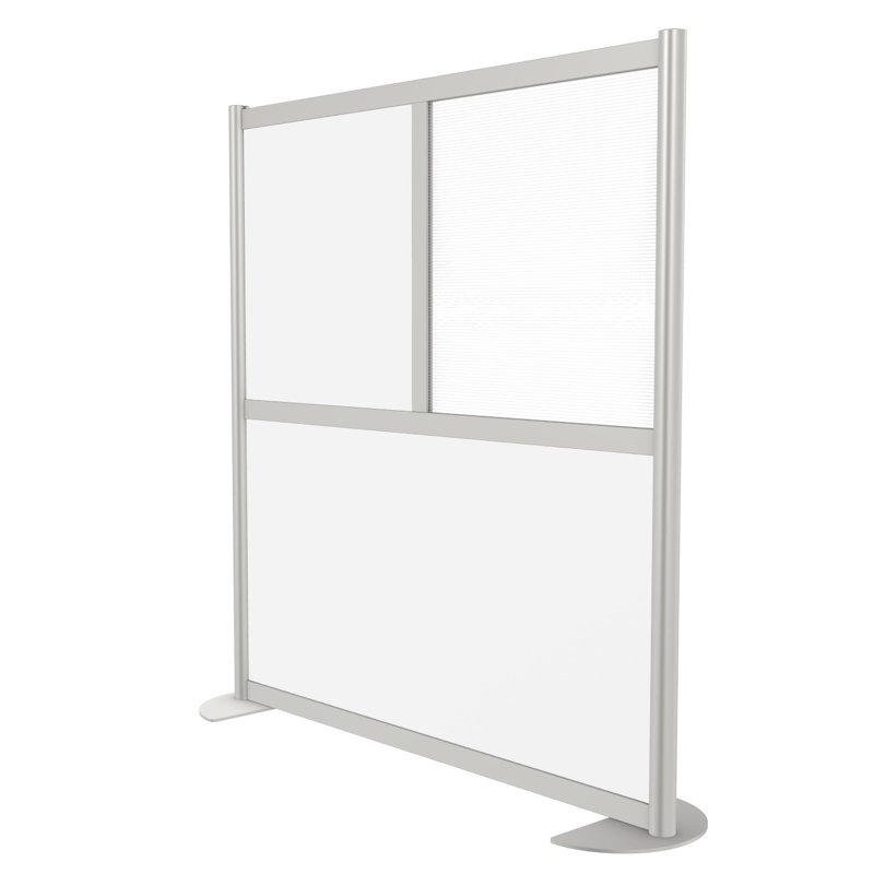 Cloison 3 panneaux Orrie, Blanc, Standard