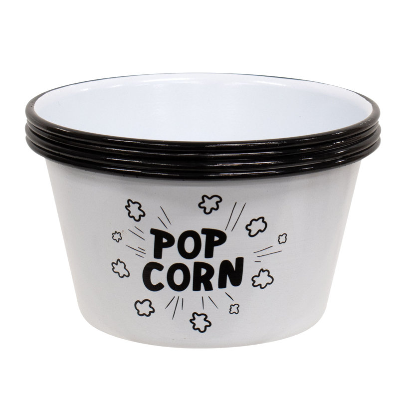 Ensemble de 4 petits bols en pop-corn en émail Enijah