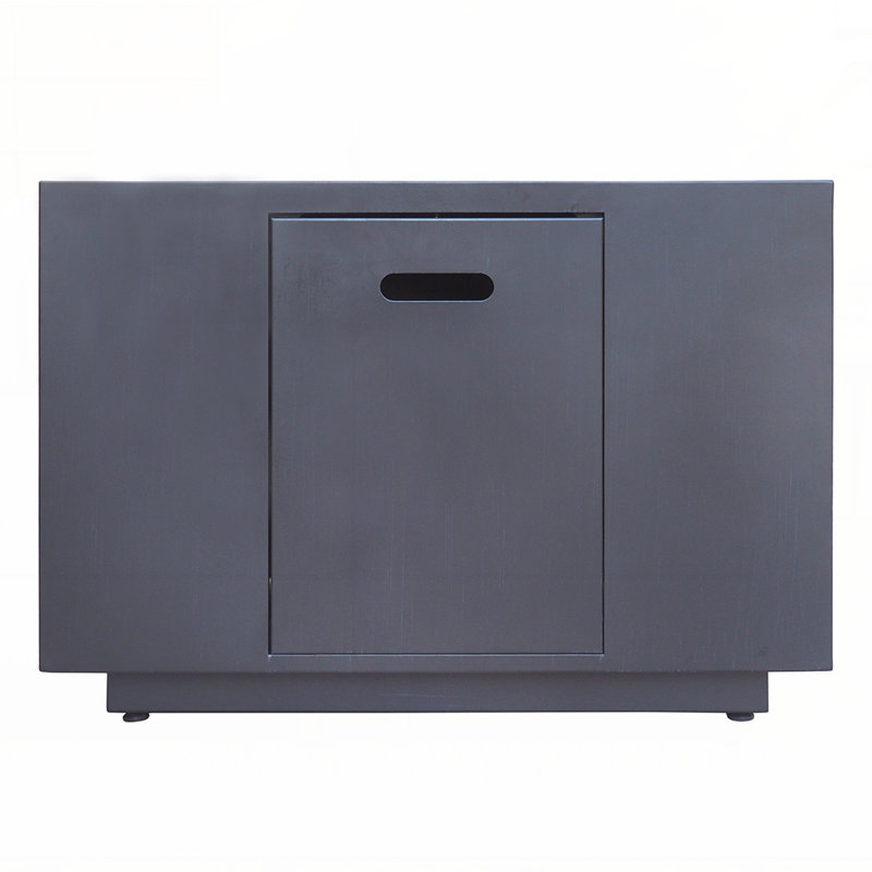 Outdoor Patio Propane Fire Pit Square Iron Gas-burning Fire Pit 50,000 BTU, Integrated Tank Space