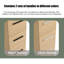 Armoire de rangement autoportante 12 po avec trois tiroirs, chêne clair 12 po