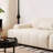 Beige Velvet Modular Sofa cushion couch