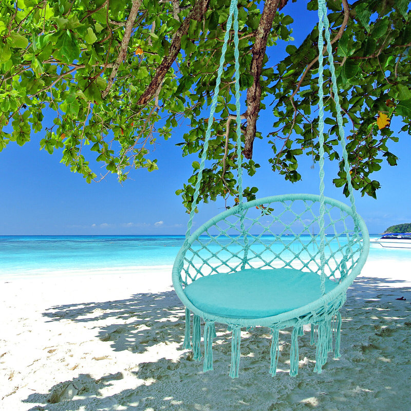 Chaise hamac Jeileen, Turquoise