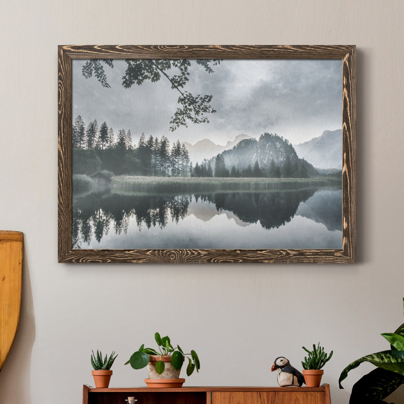 Evening Melody - Reproduction de photo sur toile encadrée, H 37,5 po x l 27,5 po x P 1,5 po, Toile avec cadre en noyer