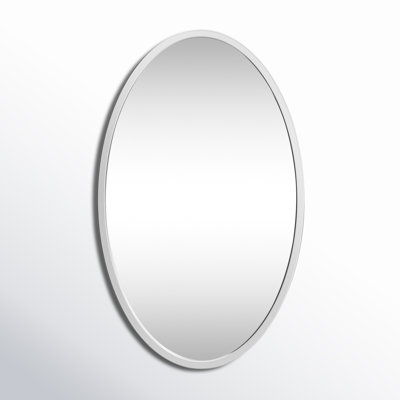 Vidal Stainless Steel Oval Mirror