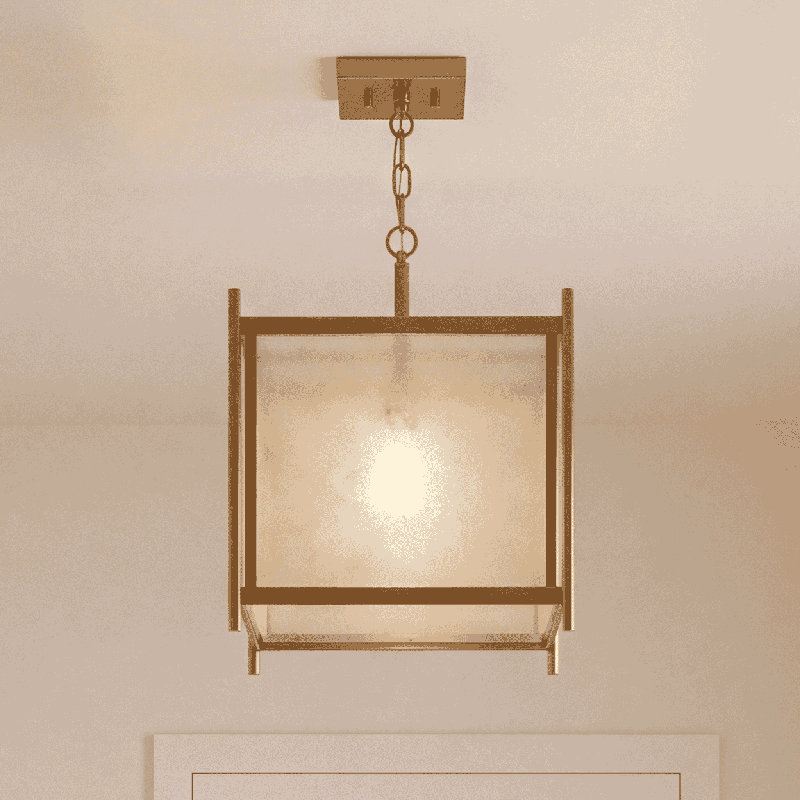 Luminaire suspendu 1 lumière Stinnett en laiton chaud