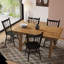 Chaises de salle à manger de style Mid-Century en bois massif de style Windsor avec dossier à lattes pour la cuisine et la salle à manger-1455415076