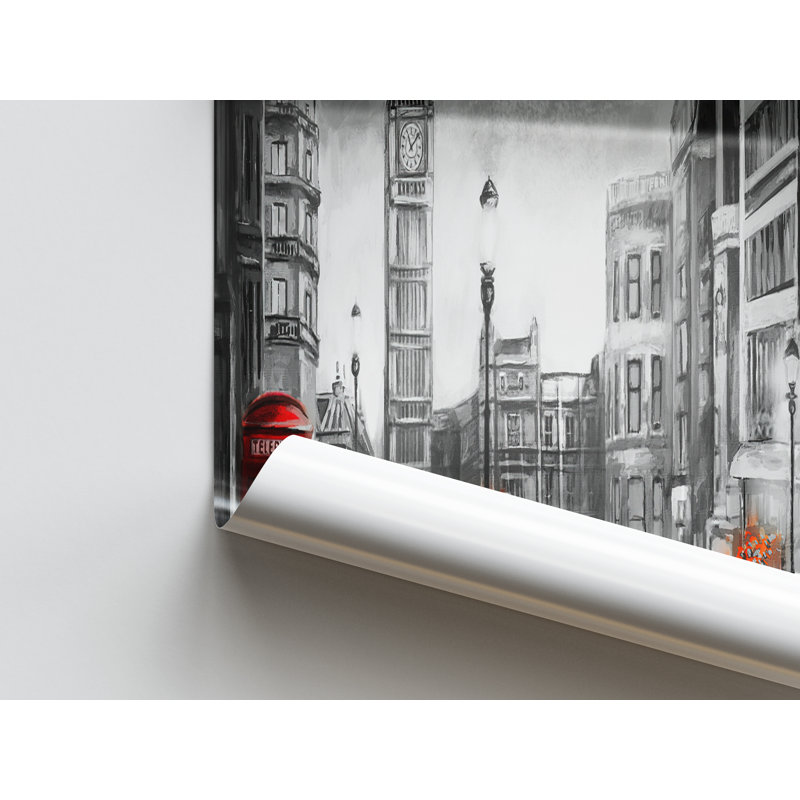 Print on Canvas, 50 cm H x 70 cm W, Black Floater Framed