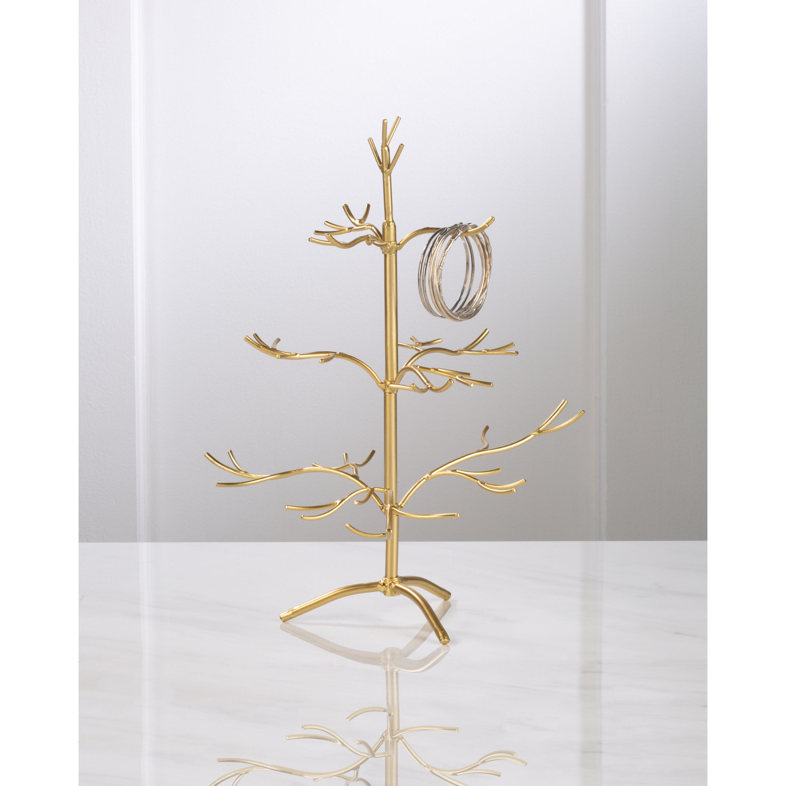Metal Ornament Accessory, 16" H x 13" W x 13" D, Gold
