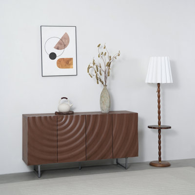 Ishaan Storage Sideboard With Adjustable Shelves & Metal Legs by Millwood Pines