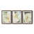 Papier, cadre noyer