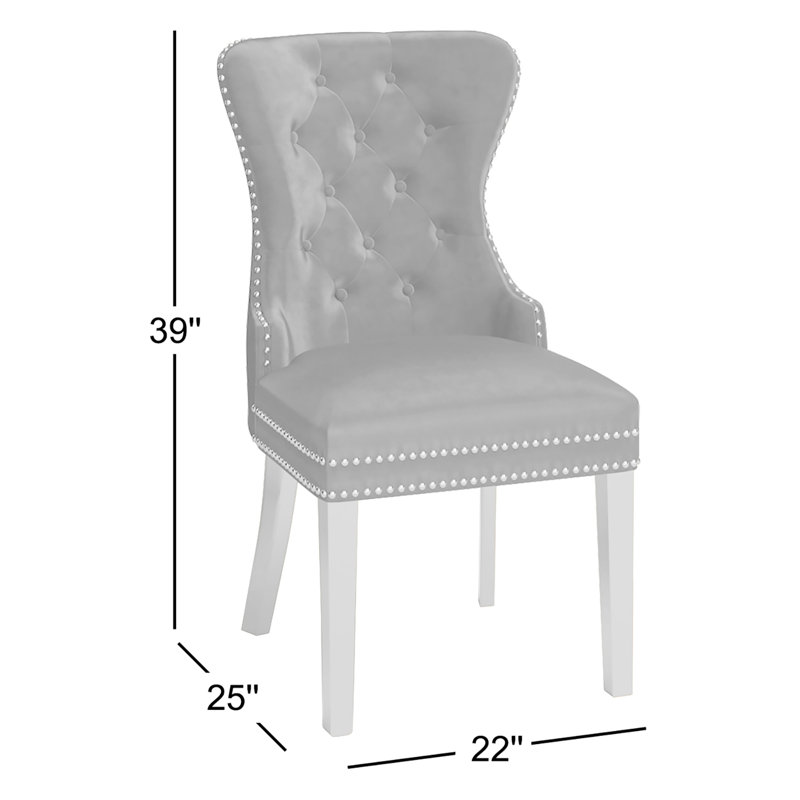 Chaise de salle à manger Maciel, Gris