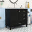 Élégant meuble-lavabo de salle de bain - Rangement spacieux, lavabo lisse et portes à fermeture douce-283815116