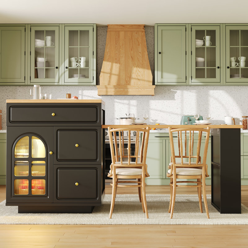 Kitchen Island, Black