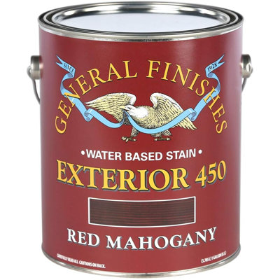 General Finishes Exterior 450 Water Based Red Mahogany Stain (1 Gallon)